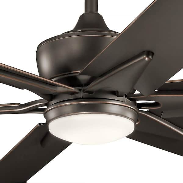 KICHLER Szeplo II 60 in. Outdoor Olde Bronze Downrod Mount Ceiling