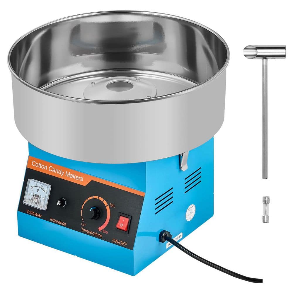 1000W Cotton Candy Machine, 15 in. Stainless Steel Bowl and Sugar Scoop, Makes Hard Candy for Kids, Family Parties, Blue price history on PriceWatchPro
