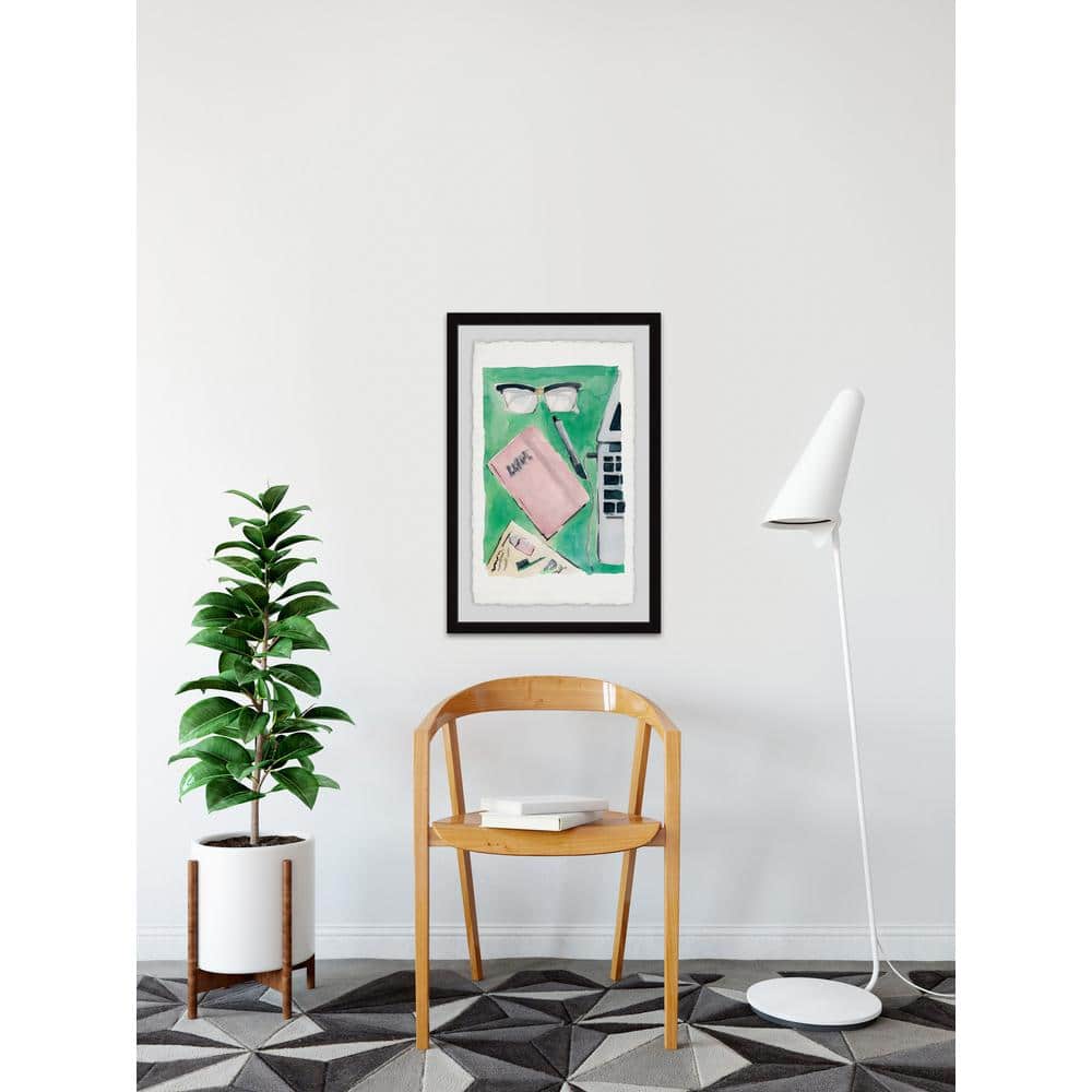 18 in. H x 12 in. W Pink Planner by Marmont Hill Framed Printed Wall A