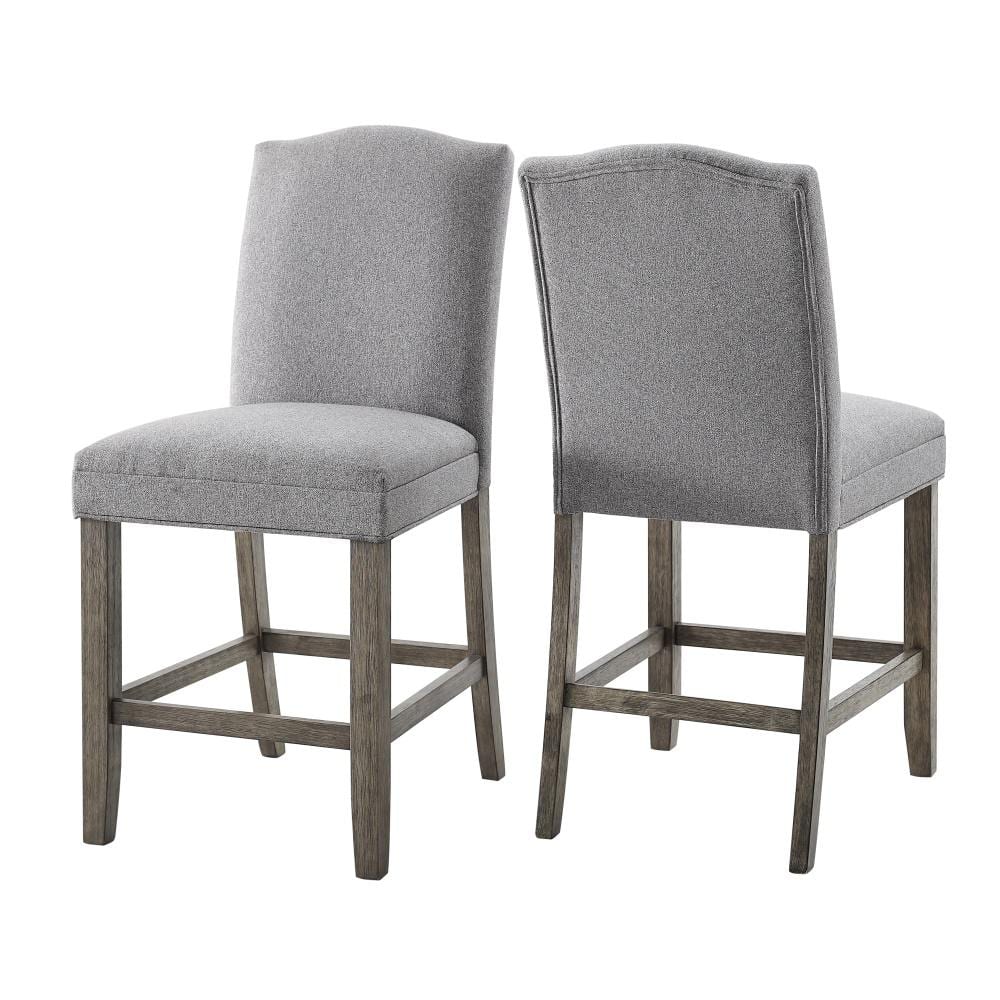 Reviews for Steve Silver Grayson Driftwood Farmhouse Counter Chair Gray ...