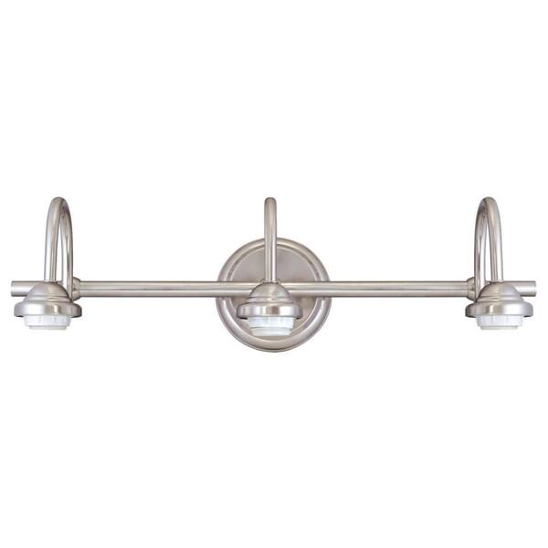 Westinghouse 3-Light Brushed Nickel Wall Fixture