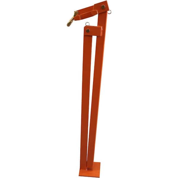 T Post Puller Fence Post Puller with 47 in. Lifting Chain & T Post Puller Plate for Sign Post & Tree Stump in Bown