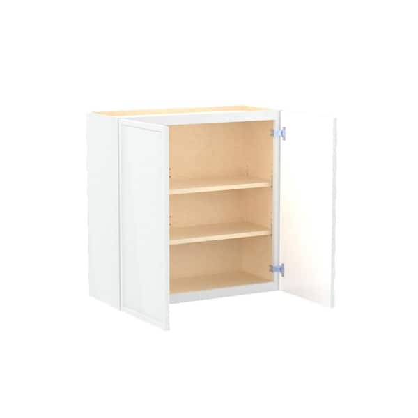 Franklin 30 in. W x 12 in. D x 30 in. H Assembled Plywood Wall Kitchen Cabinet in Vesper White with Soft Close