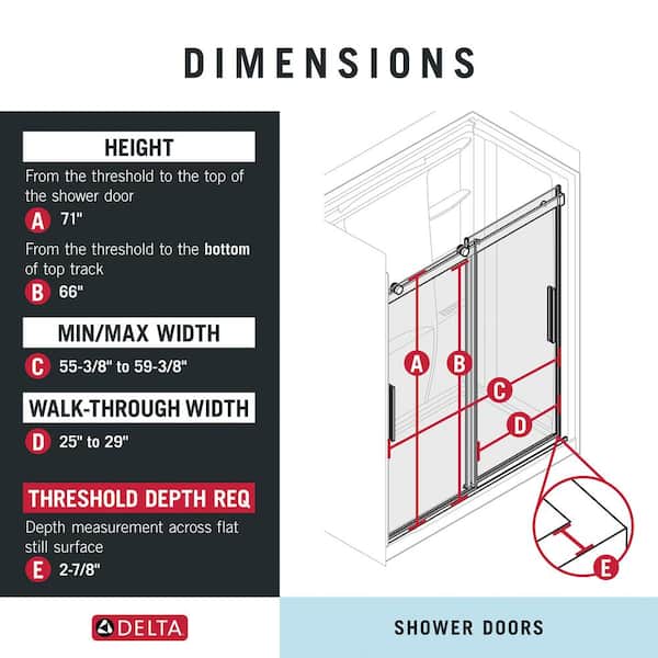 How Delta shower doors work — quick basics