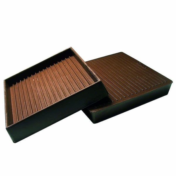 Richelieu Hardware (2-Pack) 3 in. Brown Base Glides