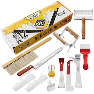 Stainless Steel Beekeeping Tool Kit (12-Pack)