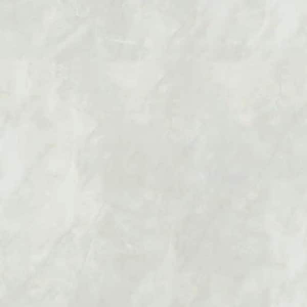 White PVC Marble Pattern Durable Waterproof Moisture-Proof Removable Wallpaper Roll (Set of 2)