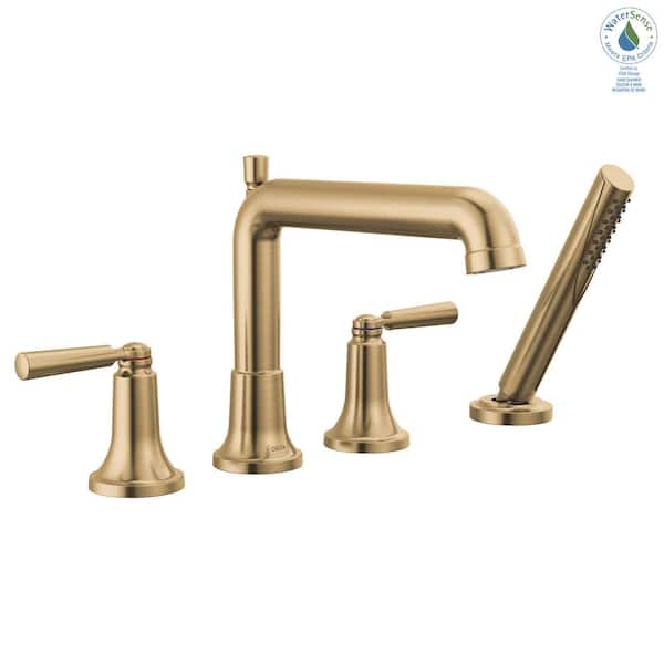 Delta Saylor Gold 2-Handle Deck Mount Roman Tub Faucet Trim Kit