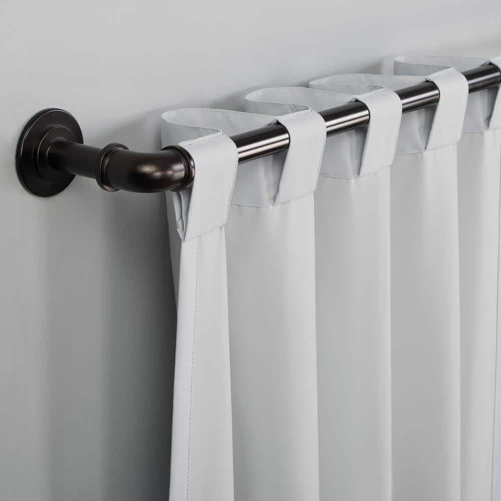 White Thermal Blackout Back Tab Curtain Panel, 40" x 84"