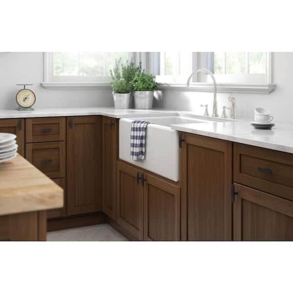 Curved Groove Bar Knobble 3 in. (76 mm) Modern Matte Black Cabinet Bar Knob