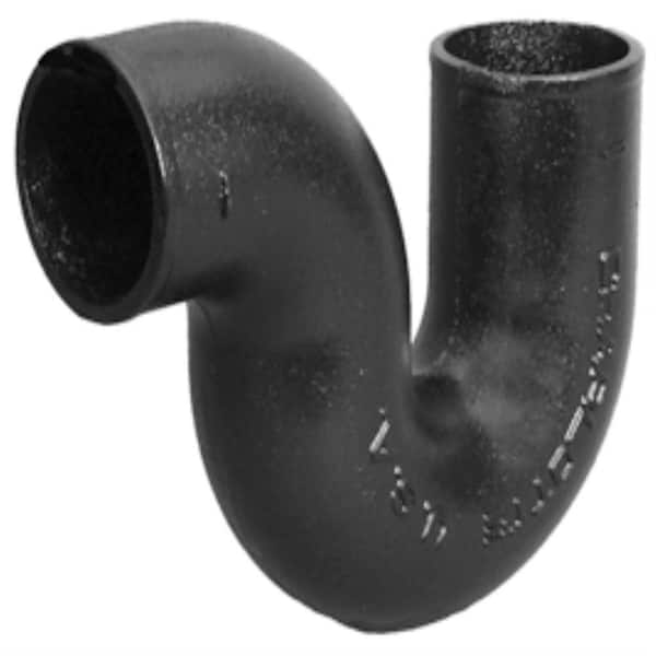 Charlotte Pipe 3 in. Cast-Iron DWV No-Hub P-Trap