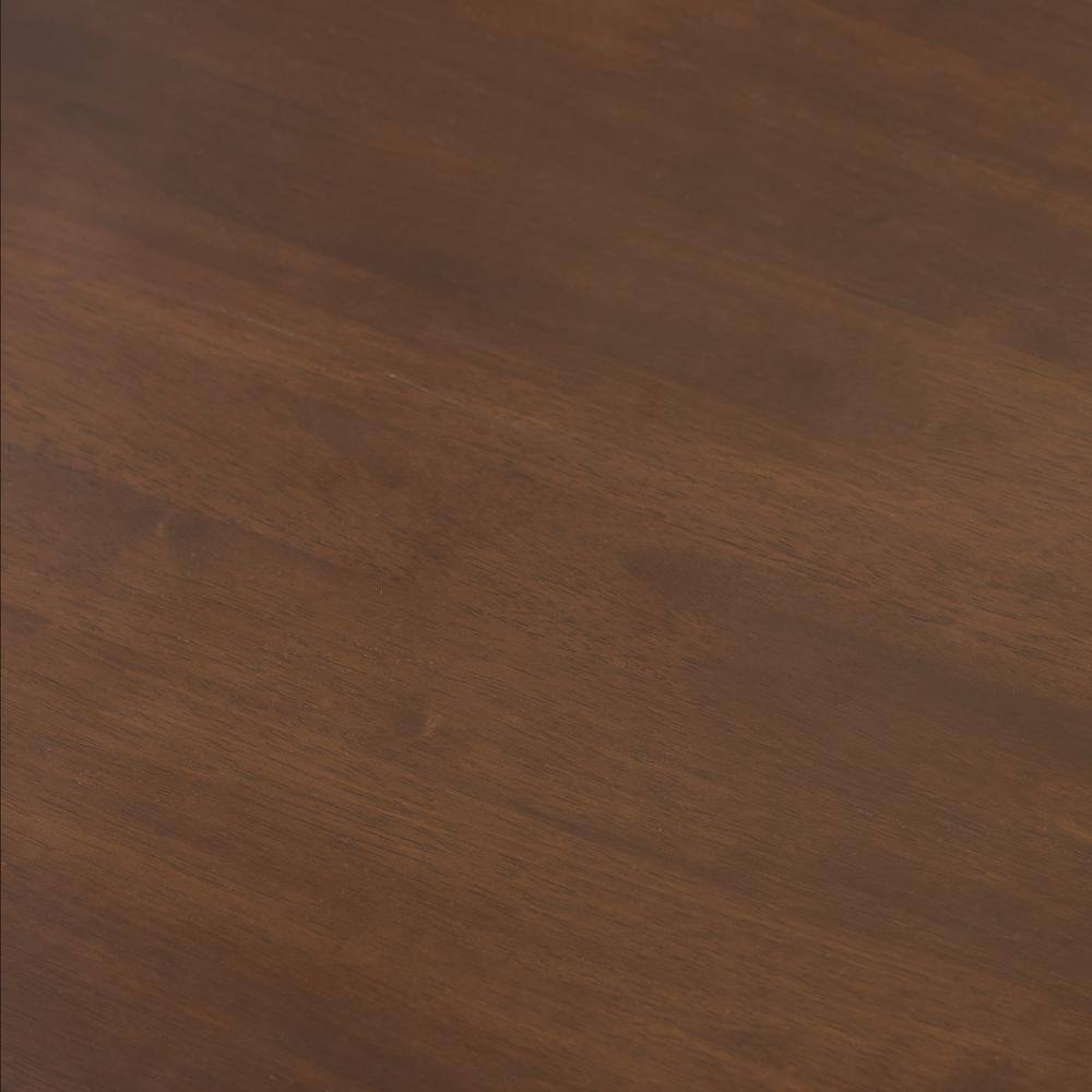 Mozaika Dark Brown Wood & Black Faux-Leather 5-Piece Dining Set