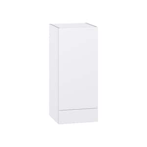 Fairhope Bright White Slab Assembled Wall Kitchen Cabinet with a Drawer (15 in. W x 35 in. H x 14 in. D)