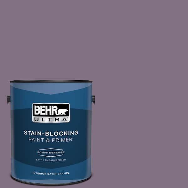 BEHR ULTRA 1 gal. Home Decorators Collection #HDC-SP14-9 Decorative Iris Extra Durable Satin Enamel Interior Paint & Primer