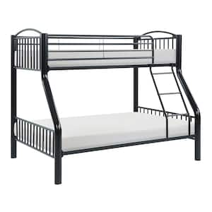 Beatty Black Finish Twin/Full Metal Bunk Bed