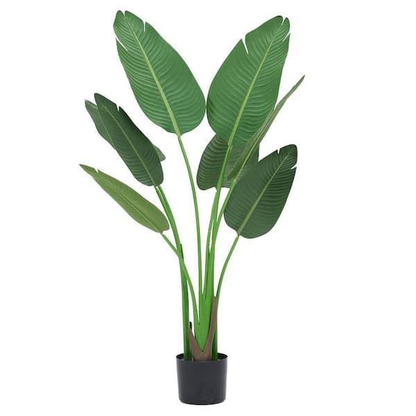 5. 25FT Artificial Fake Tree Tropical Travellers Plants Simulation Faux Banana Leaf Trees