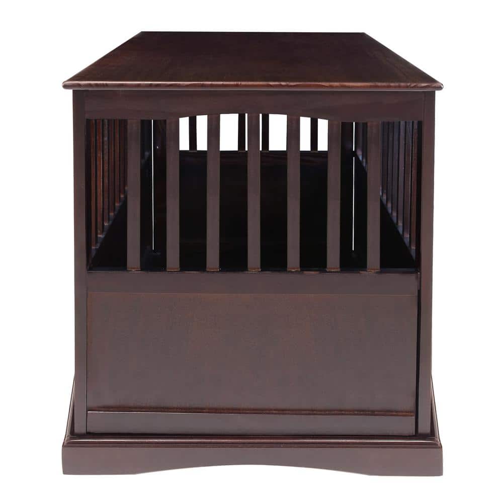 Espresso Deluxe Medium Pet Crate End Table up to 40 Lbs