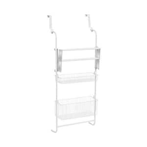 White 43.87 in. H x 7.25 in. W x 17.5 in. D Metal Wall Mounted Drying Rack