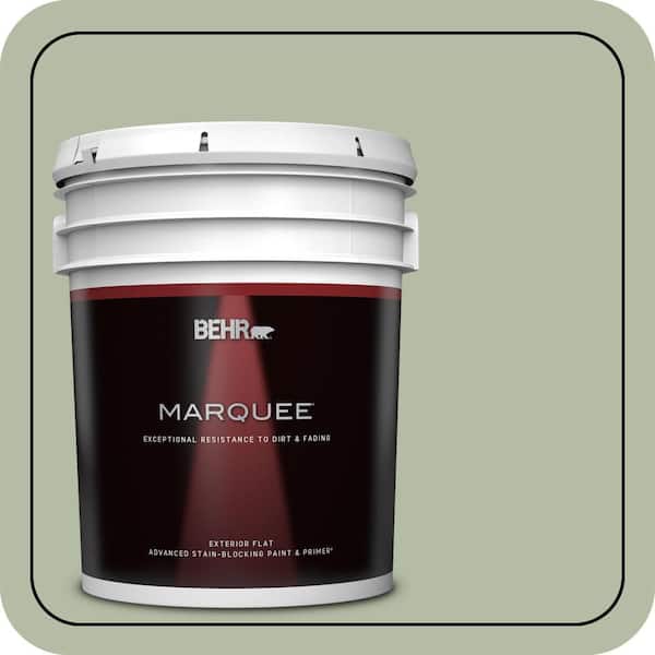 BEHR MARQUEE 5 gal. #ICC-105 Dried Chervil Flat Exterior Paint & Primer