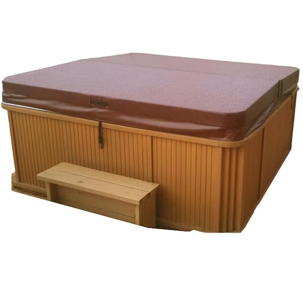 Insulating & Structural Cedar hot tub & spa Roll-Up® Cover
