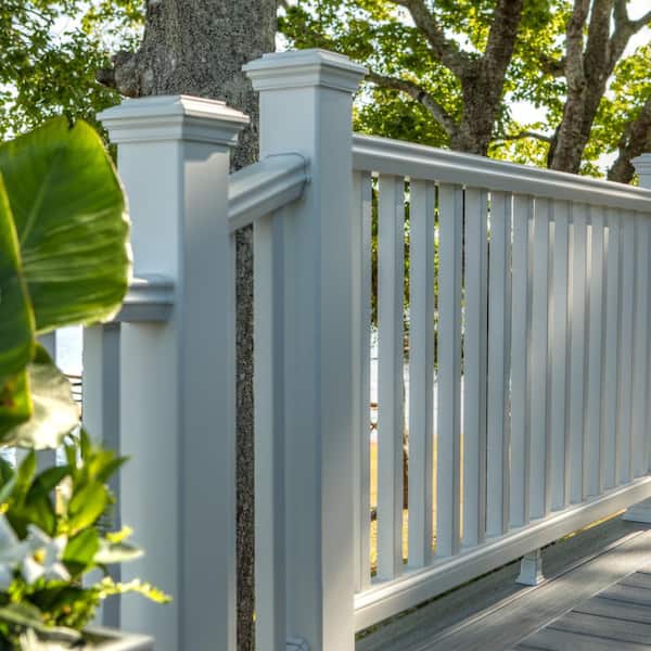 Trex Transcends 4 in. x 4 in. x 39 in. Classic White Composite Post Sleeve