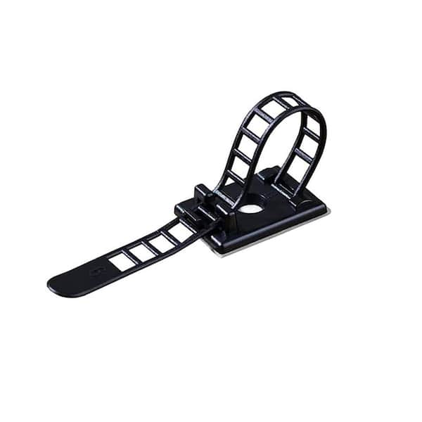 Cable Management Desk Wire Organizer Adhesive Nylon Cable Zip Ties Cord Clips 50 Pieces