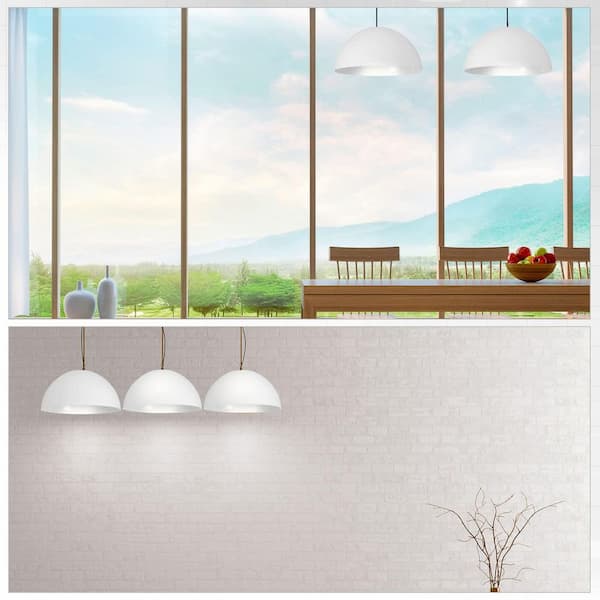 4.72 in. White Clip on Plastic Bowl/Horseshoe Lamp Shade with Torchiere Fitter Replacement, Fits 1.65 in. 4 Piece