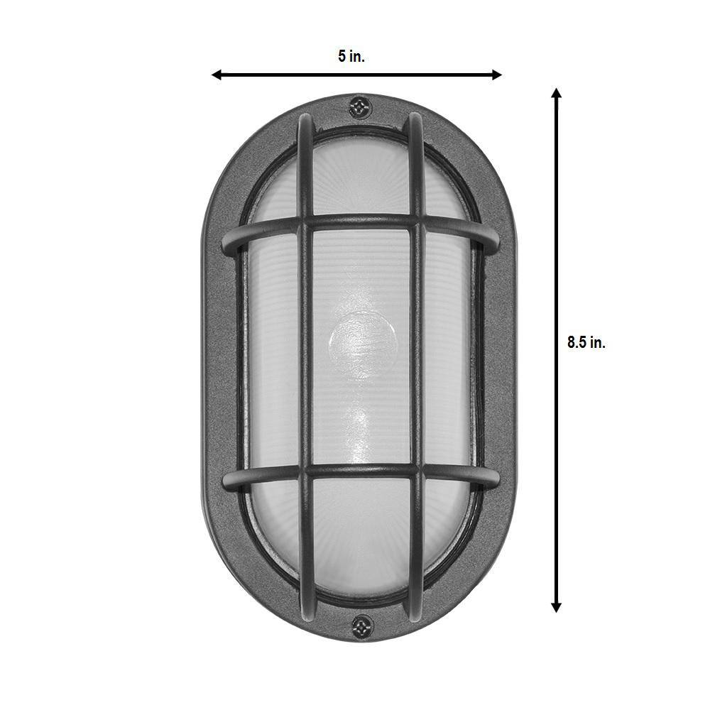 Cool White Aluminum Bulkhead LED Wall Sconce