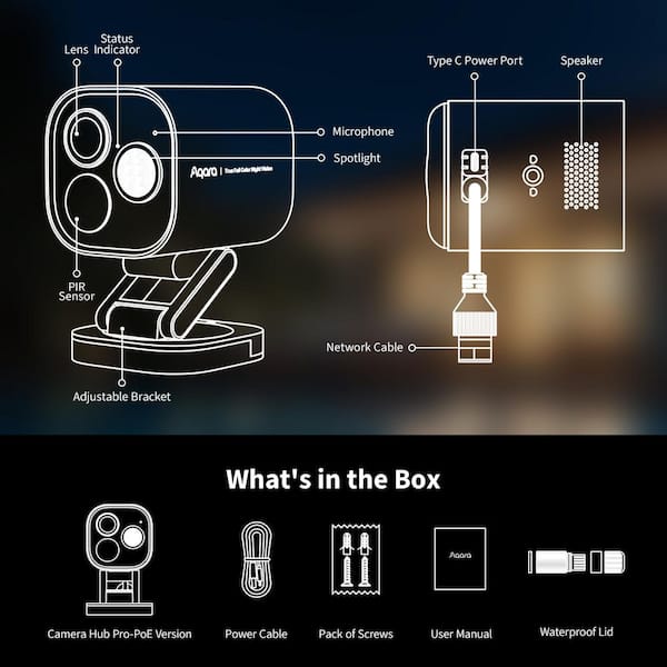 Aqara Camera Hub G5 Pro Hardwired Wi-Fi Outdoor Security Camera