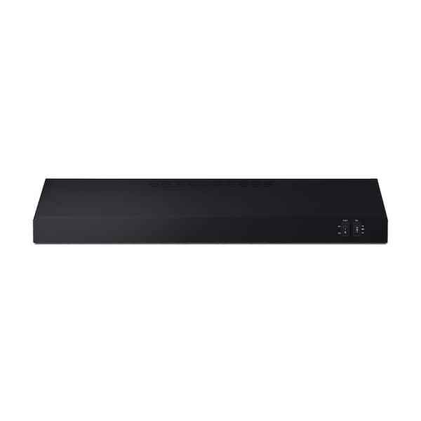 Summit Appliance 30 in. Convertible Under Cabinet Range Hood in Black
