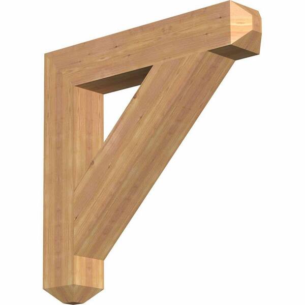 Ekena Millwork 5.5 in. x 34 in. x 34 in. Western Red Cedar Traditional Craftsman Smooth Bracket