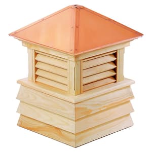 Dover 42 in. x 59 in. Wood Cupola with Copper Roof