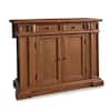 HOMESTYLES Americana Distressed Cottage Oak Kitchen Island With Drop ...