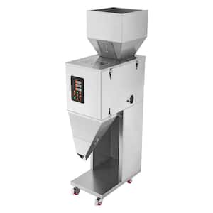 Particle Filling Machine 0.022-2.2 lbs. Automatic Stainless Steel Filler Machine 50 in. H with Foot Pedal 10-1000g