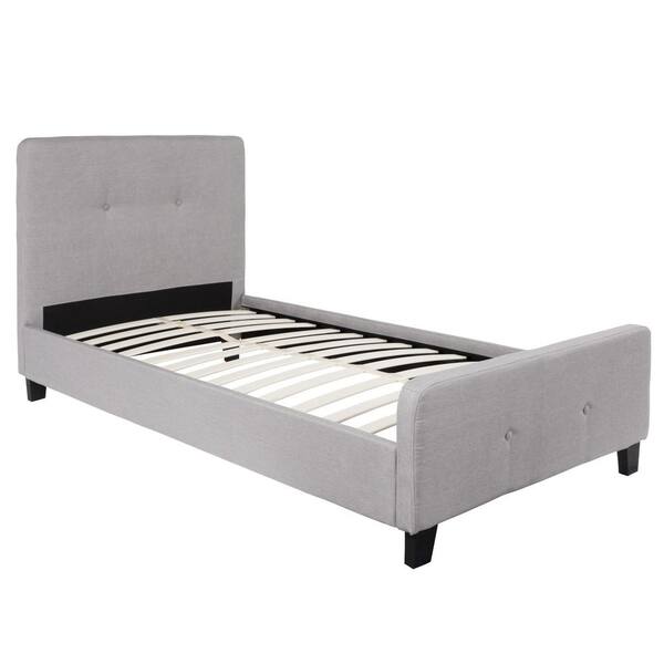 Carnegy Avenue Light Gray Twin Platform Bed