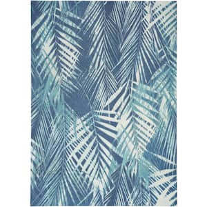Sun N' Shade Navy 4 ft. x 6 ft. All-over design Contemporary Indoor/Outdoor Area Rug
