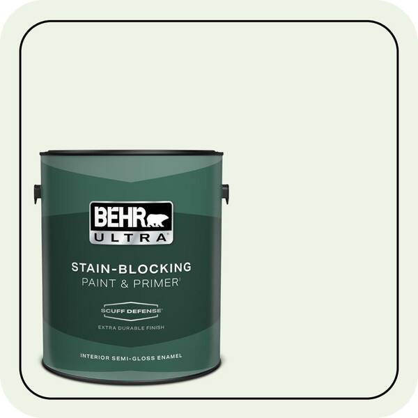 BEHR ULTRA 1 gal. #440A-1 Parsnip Extra Durable Semi-Gloss Enamel Interior Paint & Primer