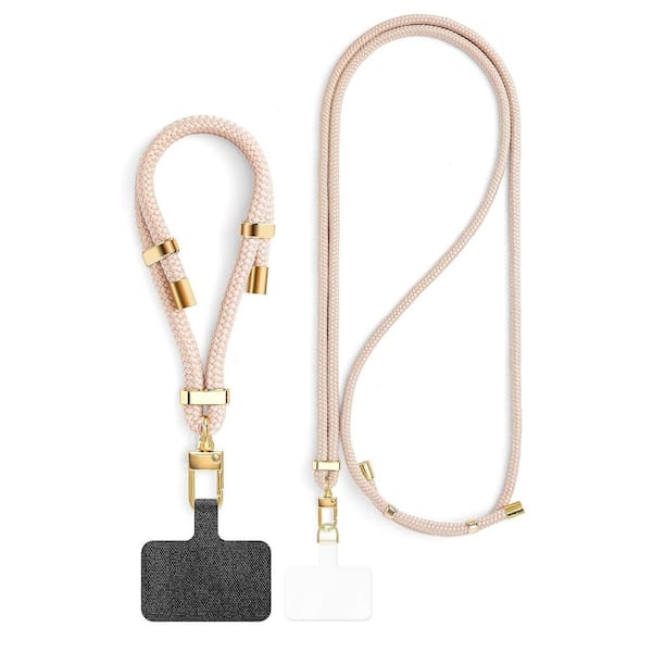 OBJLGEV Adjustable Crossbody and Wrist Phone Lanyard with 2 Pads and Tether Tabs for Universal Smartphones Travel Essentials