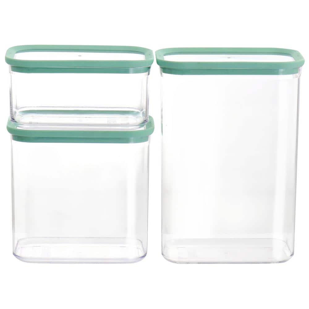 Mint Green BPA-Free Plastic Food Storage Set