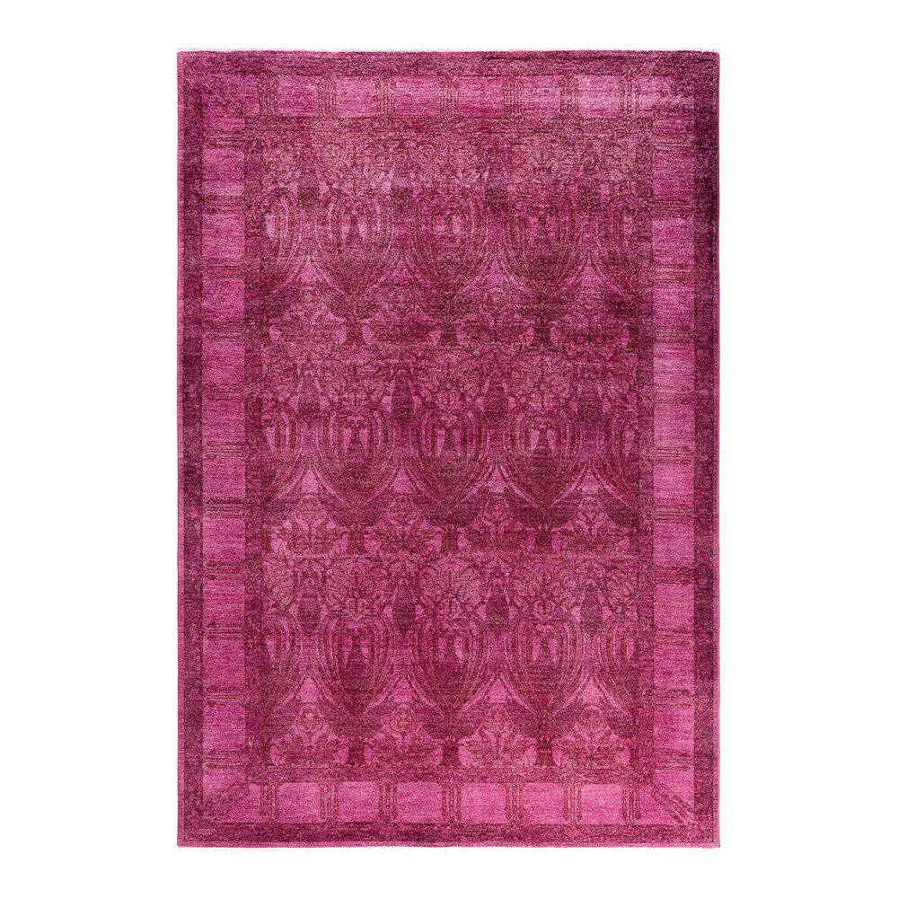 Overdyed Pink 6 ft. x 9 ft. Solid Wool Indoor Area Rug price history on PriceWatchPro