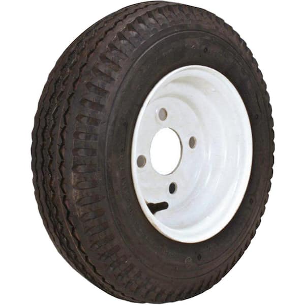 LOADSTAR 480-8 K371 745 lb. Load Capacity White 8 in. Bias Tire and Wheel Assembly