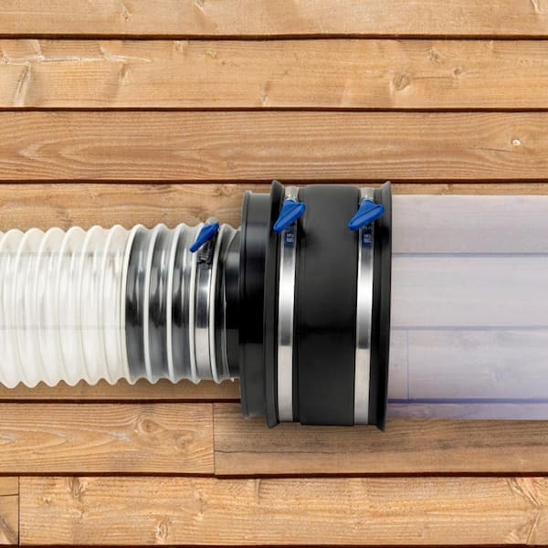 6 in. Dust Control Flex Cuff with Adjustable Key Hose Clamps (4-Pack)
