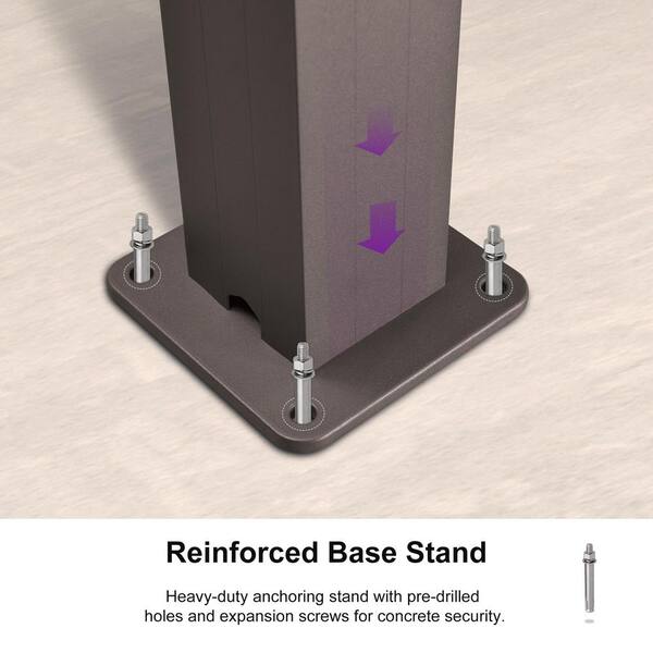 14 ft. x 20 ft. Bronze Aluminum Frame Patio Hardtop Louvered Pergola with Adjustable Sunshade Roofs and In-Built Gutter
