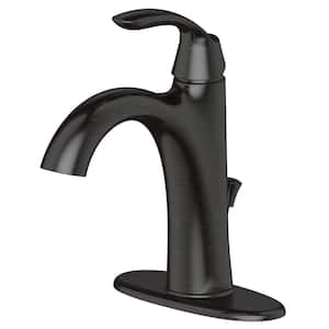 Arts et Metiers Single-Hole Single-Handle Bathroom Faucet with Drain in Oil Rubbed Bronze