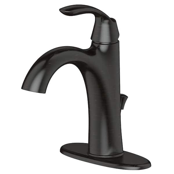 Fontaine by Italia Arts et Metiers Single-Hole Single-Handle Bathroom Faucet with Drain in Oil Rubbed Bronze