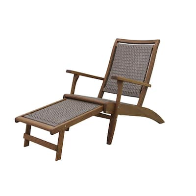 Patio Chairs Furniture, Outdoor Patio Chair With Nesting Ottoman