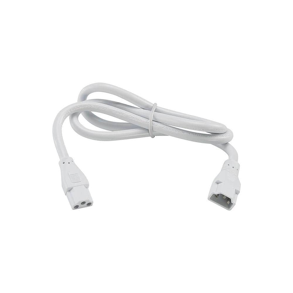 24-Inch White Undercabinet Jumper Cable