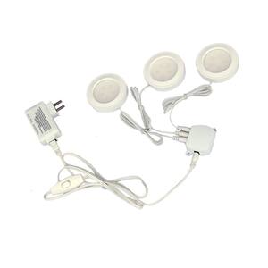 3-Light White LED Puck Light Kit