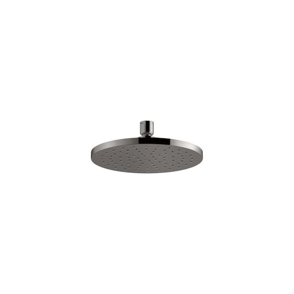 KOHLER 1-Spray Patterns 8 in. 1.75 GPM Ceiling Mount Rain Fixed Shower Head in Vibrant Titanium