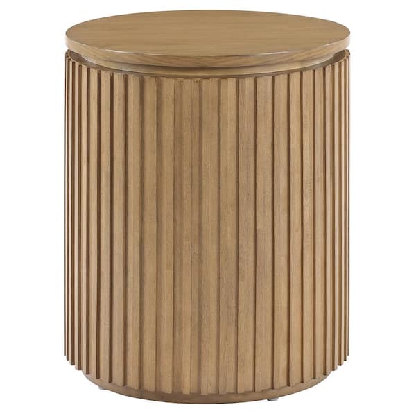 Colvin 16i n. Brown Wood Round End Table